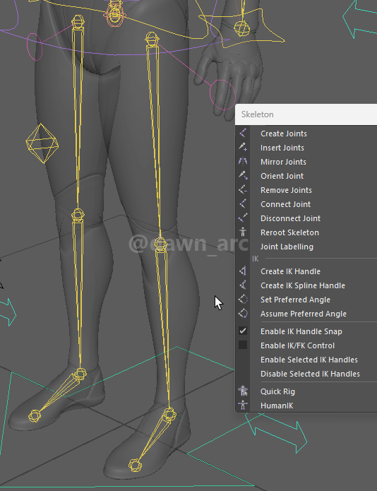 [Maya]Rigging 16 - Ankles & Heels